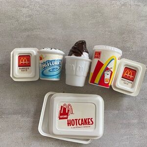 2001 McDonald's Food Toy Set - Incomplete - Vintage
